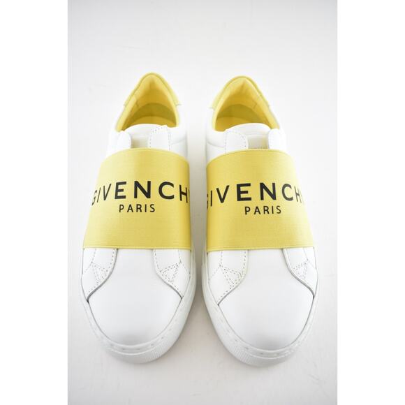Givenchy Urban Street Knot White Yellow Black Logo Strap Low Top Flat Sneaker 35 - Picture 5 of 11
